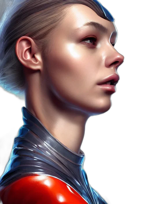 face, robot, crown, fantasy art transparent PNG cut-out