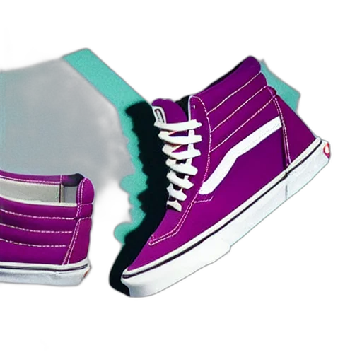 shoes, vaporwave, 3d render, photorealistic transparent PNG cut-out