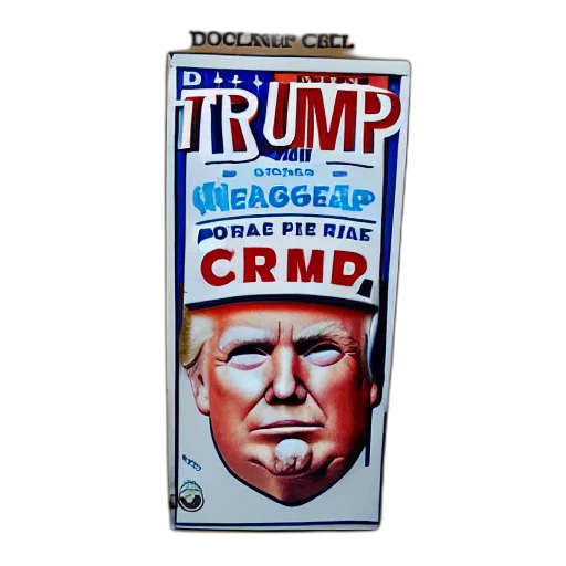 weapon, comic book art, 3d render, pixel art, cartoon, donald, trump, brand transparent PNG cut-out