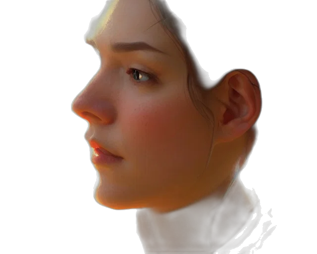 face, crown, robot, mask, photorealistic, oil painting, concept art, fantasy art transparent PNG cut-out
