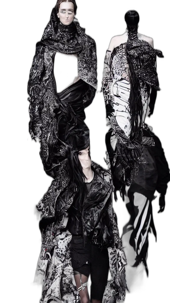 jacket, dress, dragon, mask transparent PNG cut-out