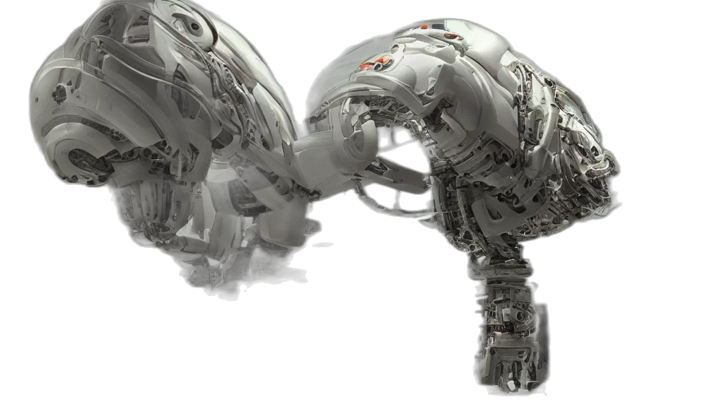 robot, concept art, 3d render, photorealistic, futuristic, robotic, neoclassical, cybernetic transparent PNG cut-out