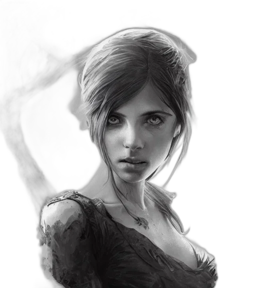face, dress, mask, fantasy art, concept art, photorealistic, comic book art, fog transparent PNG cut-out