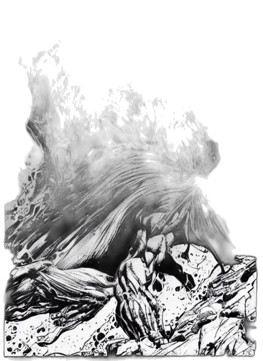 hair, dragon, creature, mask, comic book art, concept art, fantasy art, photorealistic transparent PNG cut-out