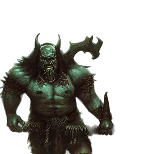 creature, concept art, fantasy art, 3d render transparent PNG cut-out