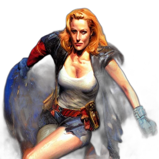 comic book art, concept art, fantasy art, photorealistic transparent PNG cut-out