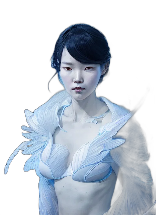 dragon, dress, staff, face, fantasy art, concept art, photorealistic, pixel art transparent PNG cut-out