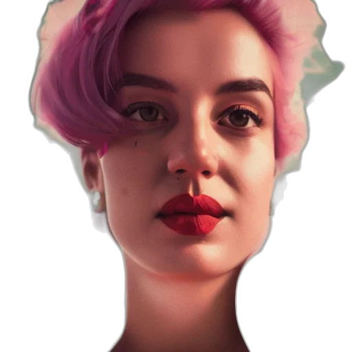 face, crown, mask, hair transparent PNG cut-out