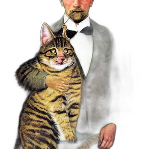 animal, staff, photorealistic, oil painting transparent PNG cut-out