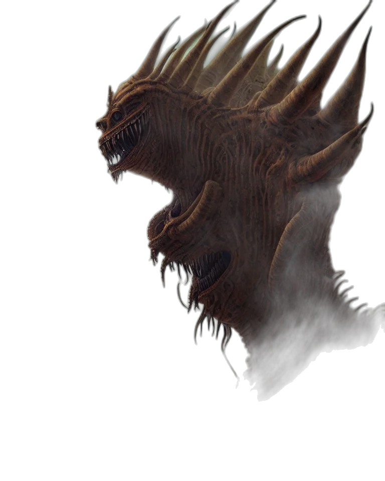 dragon, creature, mask, animal, concept art, fantasy art, photorealistic, 3d render transparent PNG cut-out