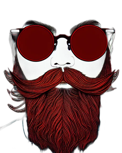 hair, face, mask, cartoon transparent PNG cut-out