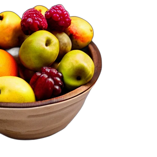 food, crown, photorealistic, 3d render transparent PNG cut-out