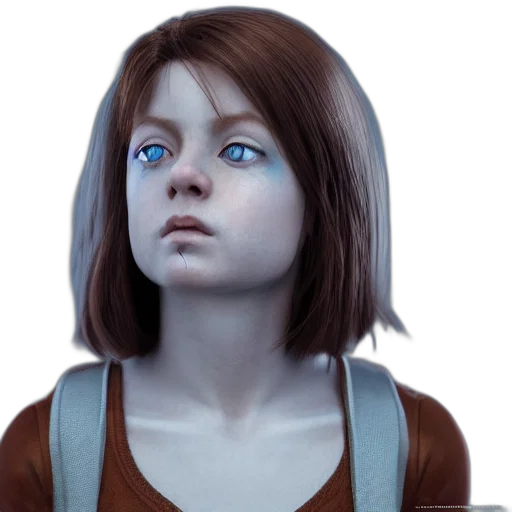 face, robot, concept art, 3d render transparent PNG cut-out