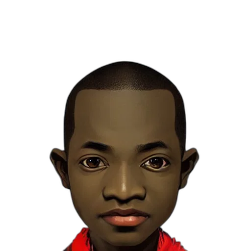 face, staff, photorealistic, cartoon, 3d render, concept art, upper, half transparent PNG cut-out