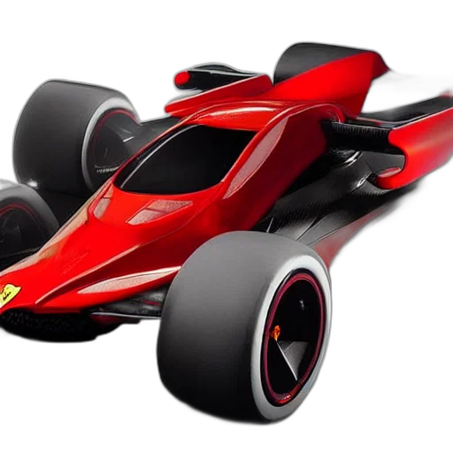 car, 3d render, concept art, photorealistic transparent PNG cut-out