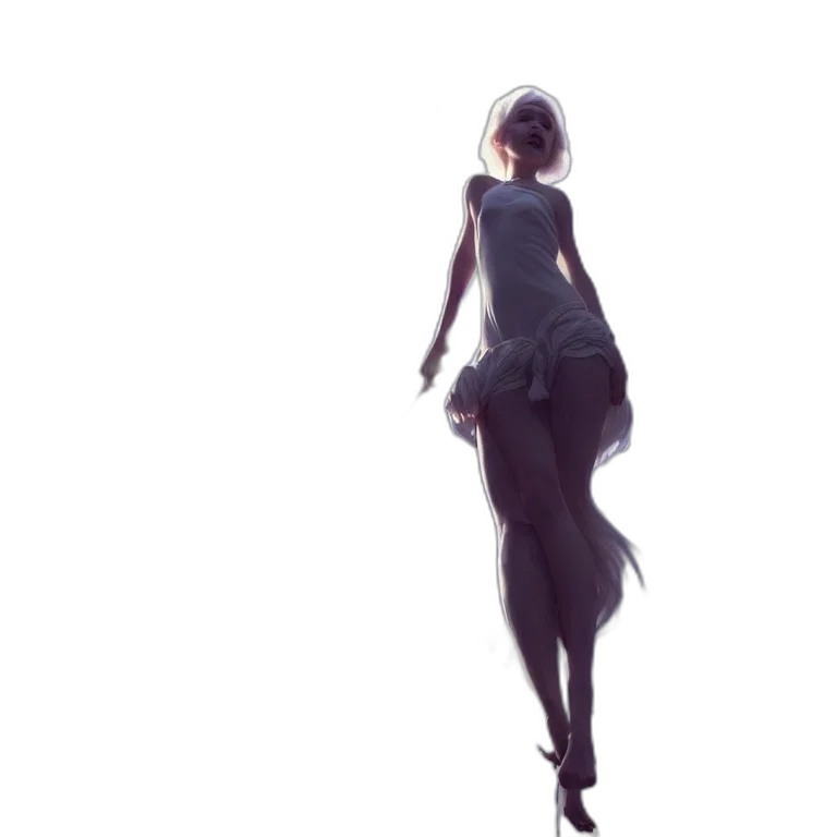 dress, hat, umbrella, creature transparent PNG cut-out