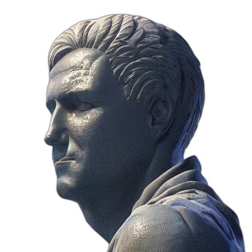 face, 3d render, photorealistic, vaporwave transparent PNG cut-out