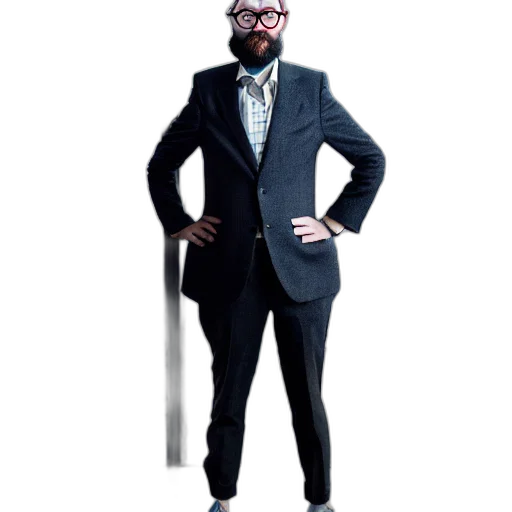 staff, jacket, robot, animal, concept art, cartoon, 3d render, pixel art transparent PNG cut-out