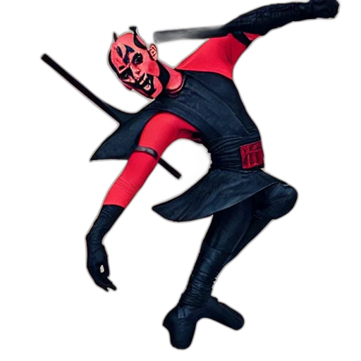 mask, staff, creature, jacket transparent PNG cut-out