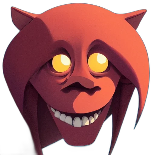 mask, creature, face, staff transparent PNG cut-out