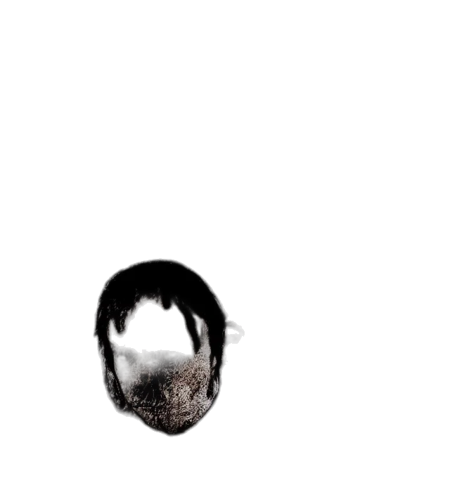 mask, hair, creature, face transparent PNG cut-out