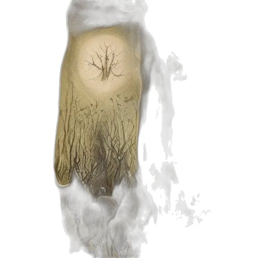hair, tree, mask, crown, concept art, fantasy art, watercolor, photorealistic transparent PNG cut-out