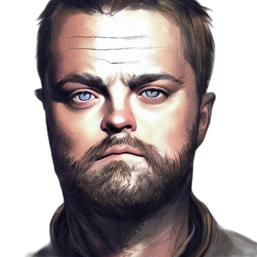 face, staff, animal, photorealistic, concept art, comic book art, fantasy art, beautiful transparent PNG cut-out