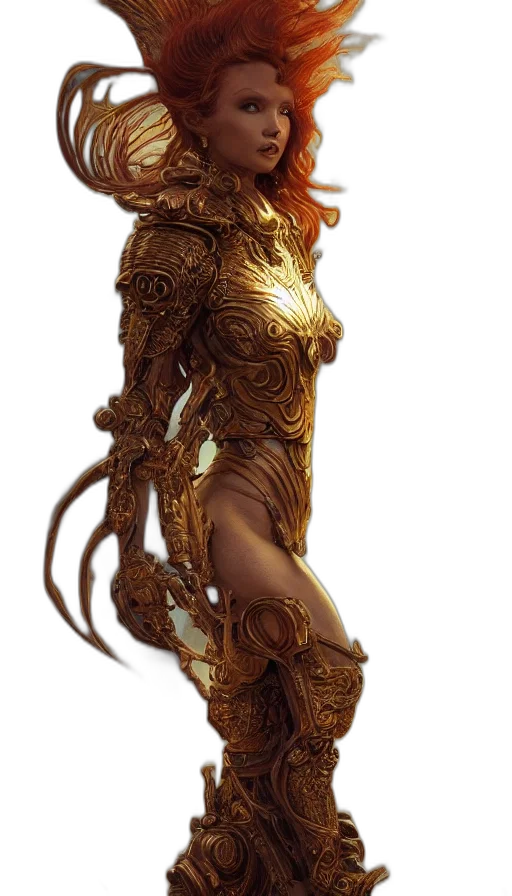 dress, staff, dragon, mask transparent PNG cut-out