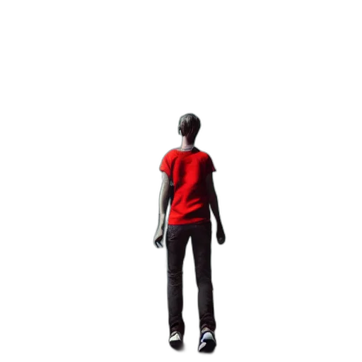 staff, jacket, robot, creature, 3d render, concept art, pixel art, photorealistic transparent PNG cut-out