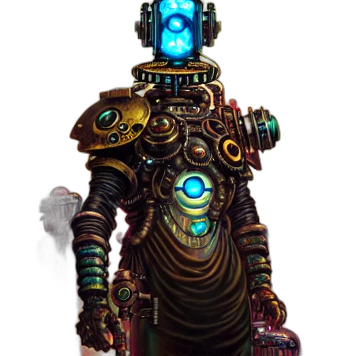 robot, staff, weapon, concept art transparent PNG cut-out