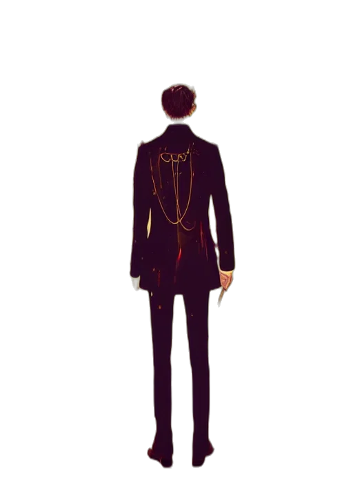 jacket, staff, dress, concept art transparent PNG cut-out