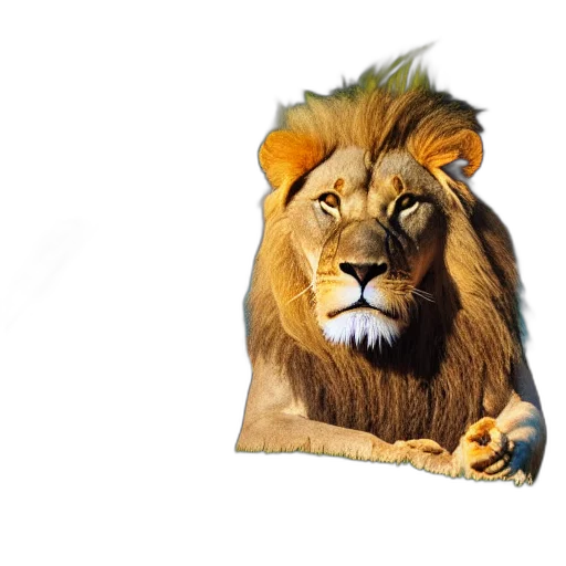 animal, crown, staff, creature, photorealistic, 3d render, concept art, fantasy art transparent PNG cut-out