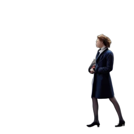 dress, jacket, staff, shoes, concept art, 3d render, photorealistic, city street transparent PNG cut-out