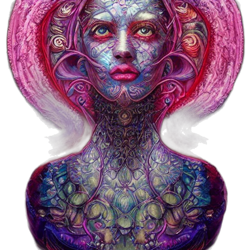 face, mask, crown, hair transparent PNG cut-out