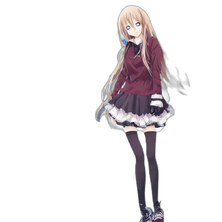 dress, staff, creature, robot transparent PNG cut-out