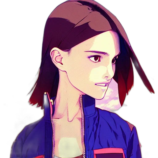 jacket, face, hair, cartoon transparent PNG cut-out