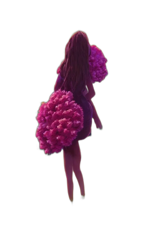 dress, hair, umbrella, jacket transparent PNG cut-out