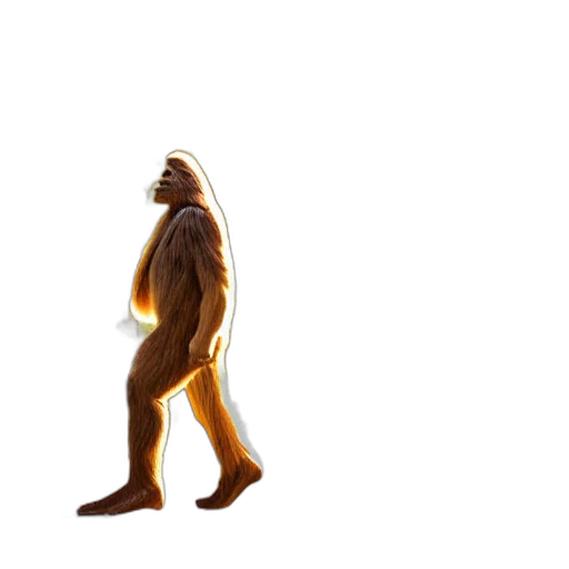 creature, animal, mask, robot, concept art, 3d render, neon lights, golden transparent PNG cut-out