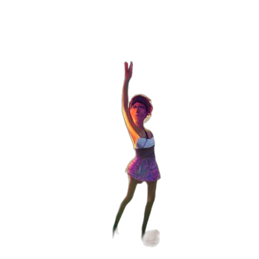 dress, staff, pixel art, 3d render transparent PNG cut-out