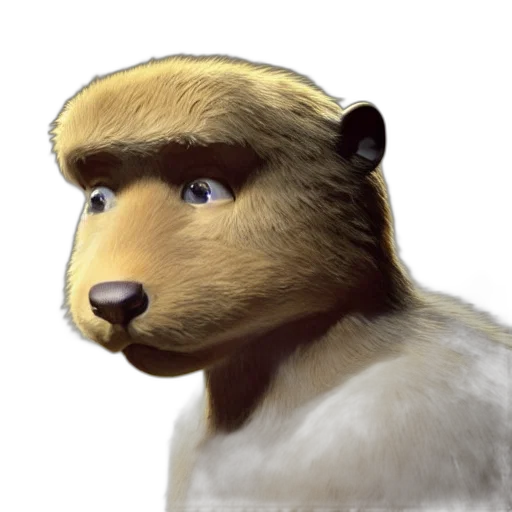 animal, staff, face, creature transparent PNG cut-out