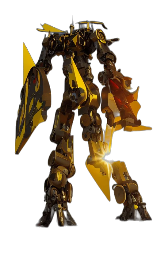 robot, weapon, sword, staff transparent PNG cut-out