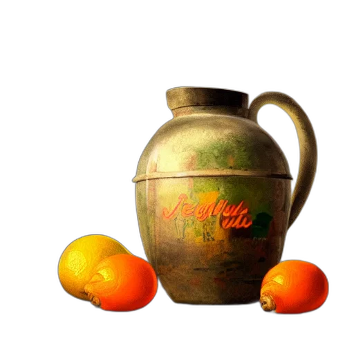 food, bottle, photorealistic, 3d render, oil painting, concept art, still, art transparent PNG cut-out