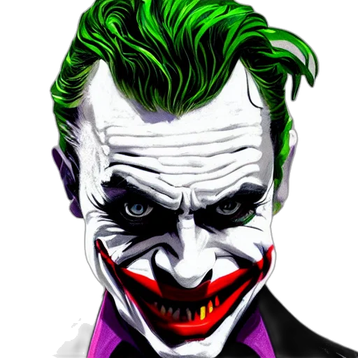 face, mask, animal, comic book art, photorealistic, concept art, cartoon, joker transparent PNG cut-out