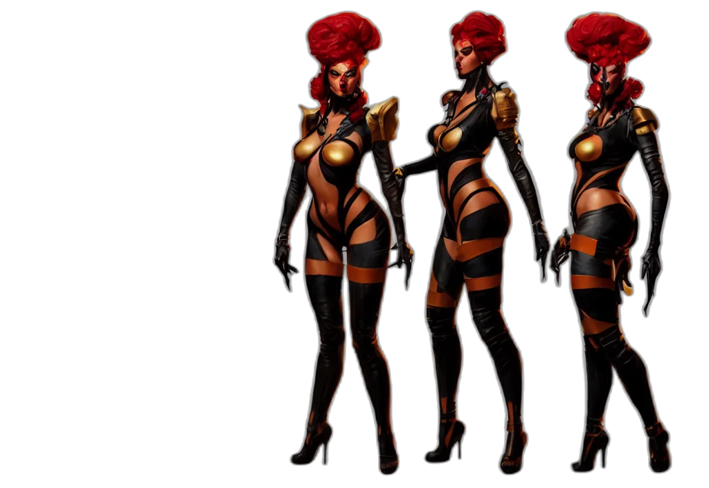 concept art, comic book art, 3d render, fantasy art transparent PNG cut-out