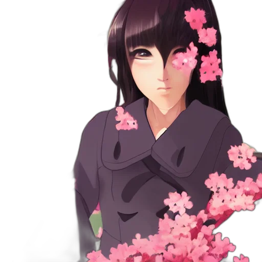 flower, anime, fantasy art, concept art transparent PNG cut-out