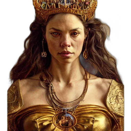 crown, jewelry, face, fantasy art transparent PNG cut-out