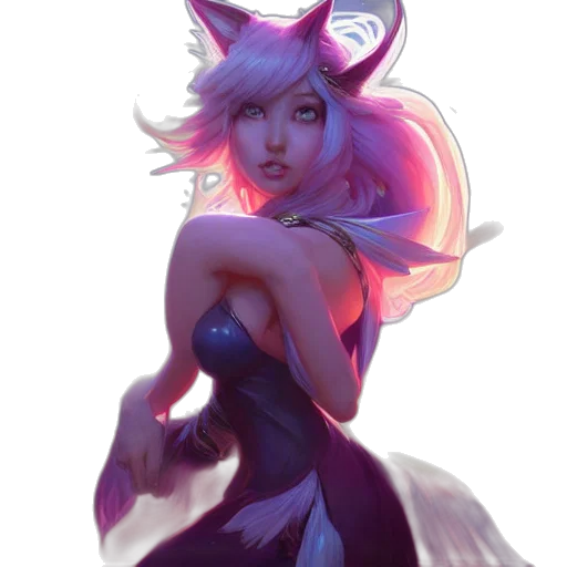dress, creature, staff, dragon transparent PNG cut-out