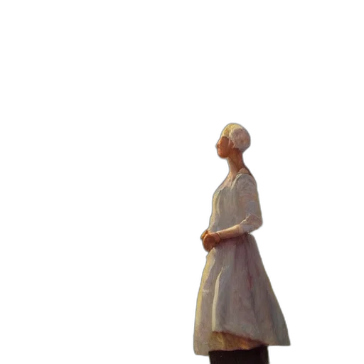 dress, staff, hat, crown, concept art, oil painting, 3d render, photorealistic transparent PNG cut-out