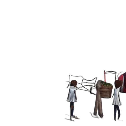 furniture, staff, umbrella, hat, concept art, anime, cartoon, comic book art transparent PNG cut-out
