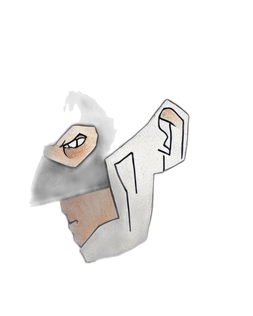 mask, sword, robot, hat, concept art, watercolor, cartoon, fantasy art transparent PNG cut-out